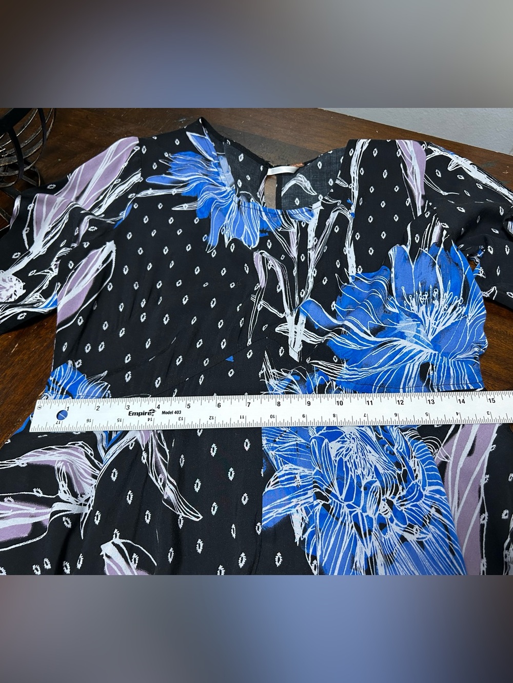 Free People First Kiss printed maxi dres Boho Western Boho Romantic size M - Picture 11 of 11